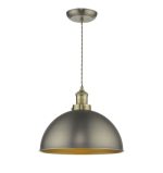 Governor Pendant Antique Chrome Antique Brass