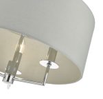Jamelia 3lt Pendant Polished Chrome & Grey - Image 3