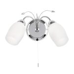 Meadow 2lt Wall Polished Chrome