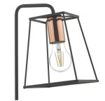 Tower Table Lamp Black & Copper - Image 3