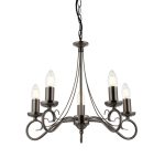 Trafford 5lt Pendant Antique Silver