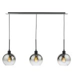 Lycia 3lt Bar Pendant Matt Black Ombre Smoked Glass - Image 3