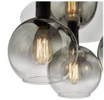 Lycia 3lt Flush Matt Black Smoked Ombre Glass - Image 3