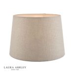 Laura Ashley Bacall Linen Empire Drum Shade Silver 25cm/10 inch