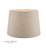 Laura Ashley Bacall Linen Empire Drum Shade Silver 30cm/12 inch