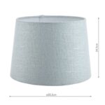 Laura Ashley Bacall Linen Empire Drum Shade Duck Egg Blue 35cm/14 inch - Image 4