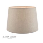 Laura Ashley Bacall Linen Empire Drum Shade Silver 35cm/14 inch