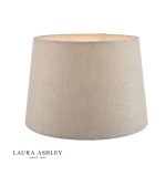 Laura Ashley Bacall Linen Empire Drum Shade Silver 35cm/14 inch