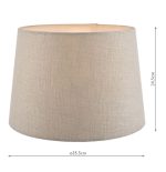 Laura Ashley Bacall Linen Empire Drum Shade Silver 35cm/14 inch - Image 4