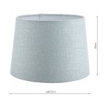 Laura Ashley Bacall Linen Empire Drum Shade Duck Egg Blue 40cm/16 inch - Image 4