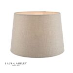 Laura Ashley Bacall Linen Empire Drum Shade Silver 40cm/16 inch