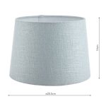 Laura Ashley Bacall Linen Empire Drum Shade Duck Egg Blue 20cm/8 inch - Image 4