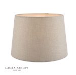 Laura Ashley Bacall Linen Empire Drum Shade Silver 20cm/8 inch