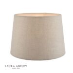 Laura Ashley Bacall Linen Empire Drum Shade Silver 20cm/8 inch
