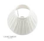 Laura Ashley Fenn Silk Empire Drum Shade White 30cm/12 inch - Image 4