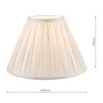 Laura Ashley Fenn Silk Empire Drum Shade White 30cm/12 inch - Image 5