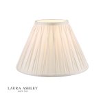Laura Ashley Fenn Silk Empire Drum Shade White 35cm/14 inch