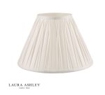 Laura Ashley Fenn Silk Empire Drum Shade White 35cm/14 inch - Image 3
