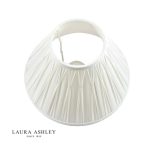 Laura Ashley Fenn Silk Empire Drum Shade White 35cm/14 inch - Image 4