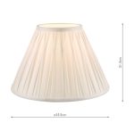 Laura Ashley Fenn Silk Empire Drum Shade White 35cm/14 inch - Image 5