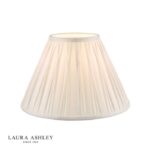 Laura Ashley Fenn Silk Empire Drum Shade White 40cm/16 inch