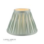 Laura Ashley Fenn Silk Empire Drum Shade Duck Egg 20cm/8 inch