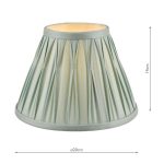 Laura Ashley Fenn Silk Empire Drum Shade Duck Egg 20cm/8 inch - Image 4