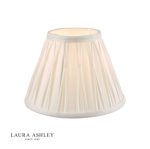 Laura Ashley Fenn Silk Empire Drum Shade White 20cm/8 inch