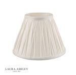 Laura Ashley Fenn Silk Empire Drum Shade White 20cm/8 inch - Image 3