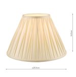 Laura Ashley Fenn Silk Empire Drum Shade Ivory 25cm/10 inch - Image 4