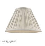 Laura Ashley Fenn Silk Empire Drum Shade Silver 30cm/12 inch - Image 3