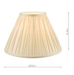 Laura Ashley Fenn Silk Empire Drum Shade Ivory 35cm/14 inch - Image 5