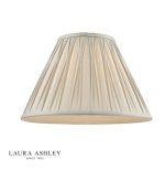 Laura Ashley Fenn Silk Empire Drum Shade Silver 40cm/16 inch