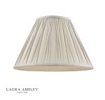 Laura Ashley Fenn Silk Empire Drum Shade Silver 40cm/16 inch - Image 3