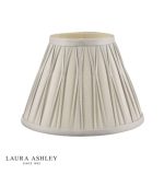 Laura Ashley Fenn Silk Empire Drum Shade Silver 20cm/8 inch - Image 3