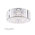 Laura Ashley Fernhurst 3lt Flush Crystal & Polished Chrome Large