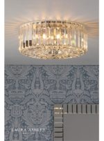 Laura Ashley Fernhurst 3lt Flush Crystal & Polished Chrome Large - Image 4