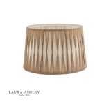 Laura Ashley Gathered Pleat Cotton Shade Natural 30cm/12 inch - Image 3