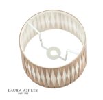 Laura Ashley Gathered Pleat Cotton Shade Natural 30cm/12 inch - Image 4