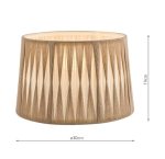 Laura Ashley Gathered Pleat Cotton Shade Natural 30cm/12 inch - Image 5