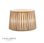 Laura Ashley Gathered Pleat Cotton Shade Natural 35cm/14 inch
