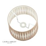 Laura Ashley Gathered Pleat Cotton Shade Natural 35cm/14 inch - Image 4