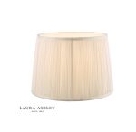 Laura Ashley Hemsley Pleated Silk Empire Drum Shade Cream 25cm/10 inch