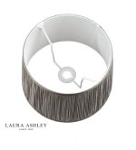 Laura Ashley Hemsley Pleated Silk Empire Drum Shade Grey 30cm/12 inch - Image 3