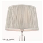 Laura Ashley Hemsley Silk Shade Silver 40.5cm/16 inch - Image 4