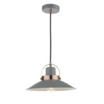 Liden 1lt Single Pendant Graphite Copper