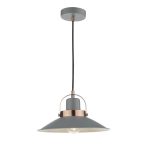 Liden 1lt Single Pendant Graphite Copper