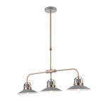 Liden 3lt Bar Pendant Graphite Copper