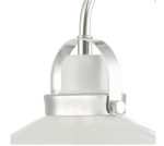Liden Wall Light White & Polished Chrome - Image 3