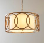 Circular Frame 4lt Pendant With White Shade - Image 4